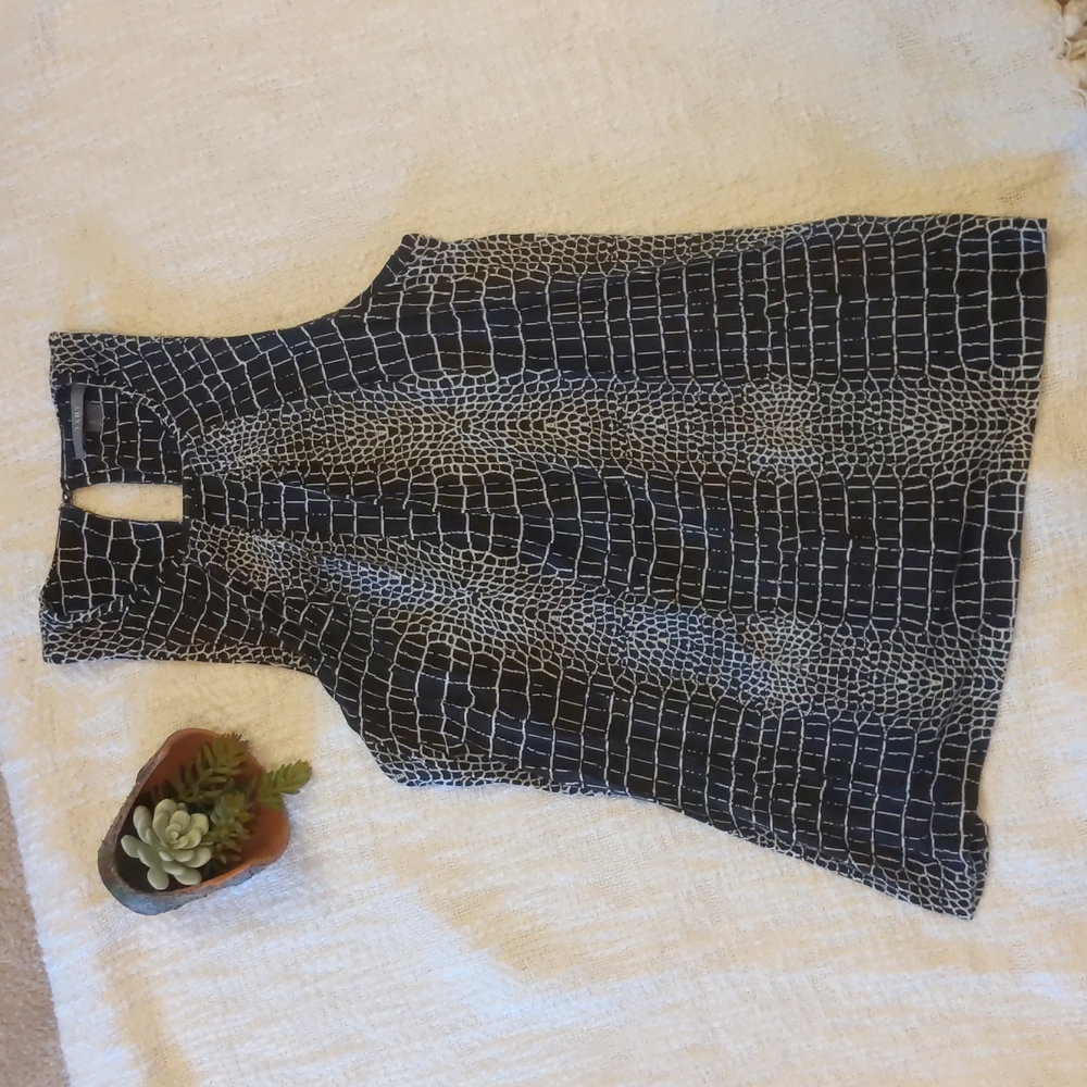 Tart Snake Print Black/White Top